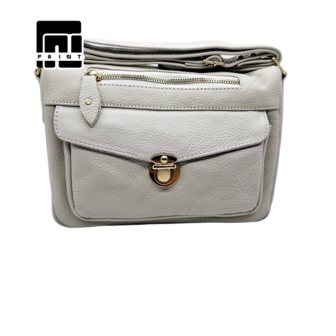 FAINT BAGS030525 TAS SELEMPANG WANITA MOTIF KULIT JERUK KULIT SAPI 100% ASLI KHAS GARUT  4