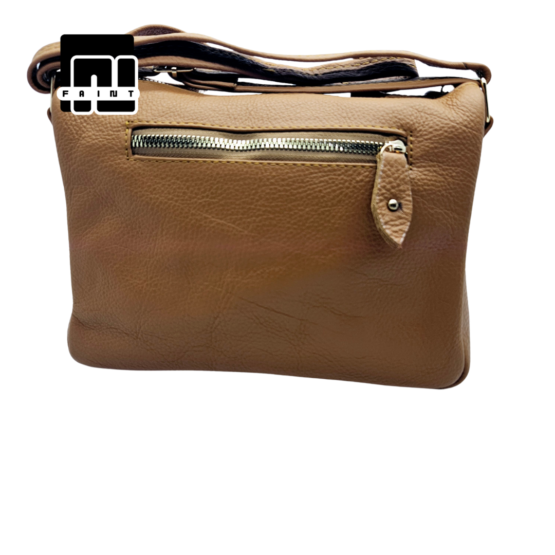 FAINT BAGS030525 TAS SELEMPANG WANITA MOTIF KULIT JERUK KULIT SAPI 100% ASLI KHAS GARUT  5