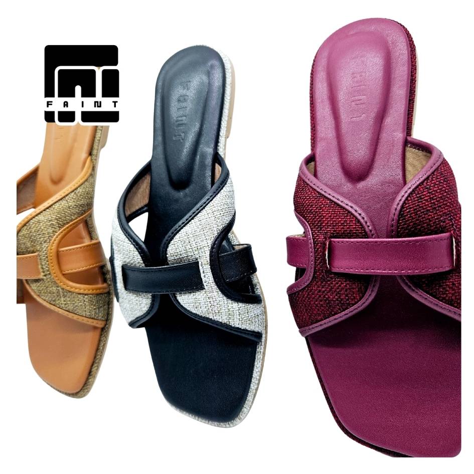 LIVIA Sandal Flat Wanita Bahan 2