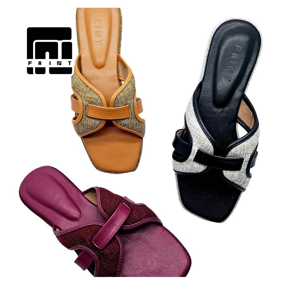 LIVIA Sandal Flat Wanita Bahan 4